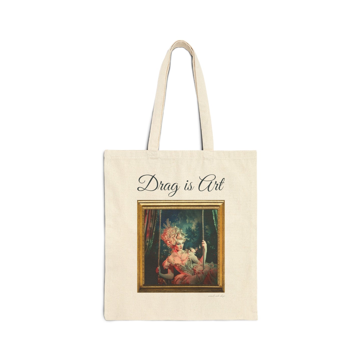 Drag is Art - Cotton Canvas Tote Bag - The Swing