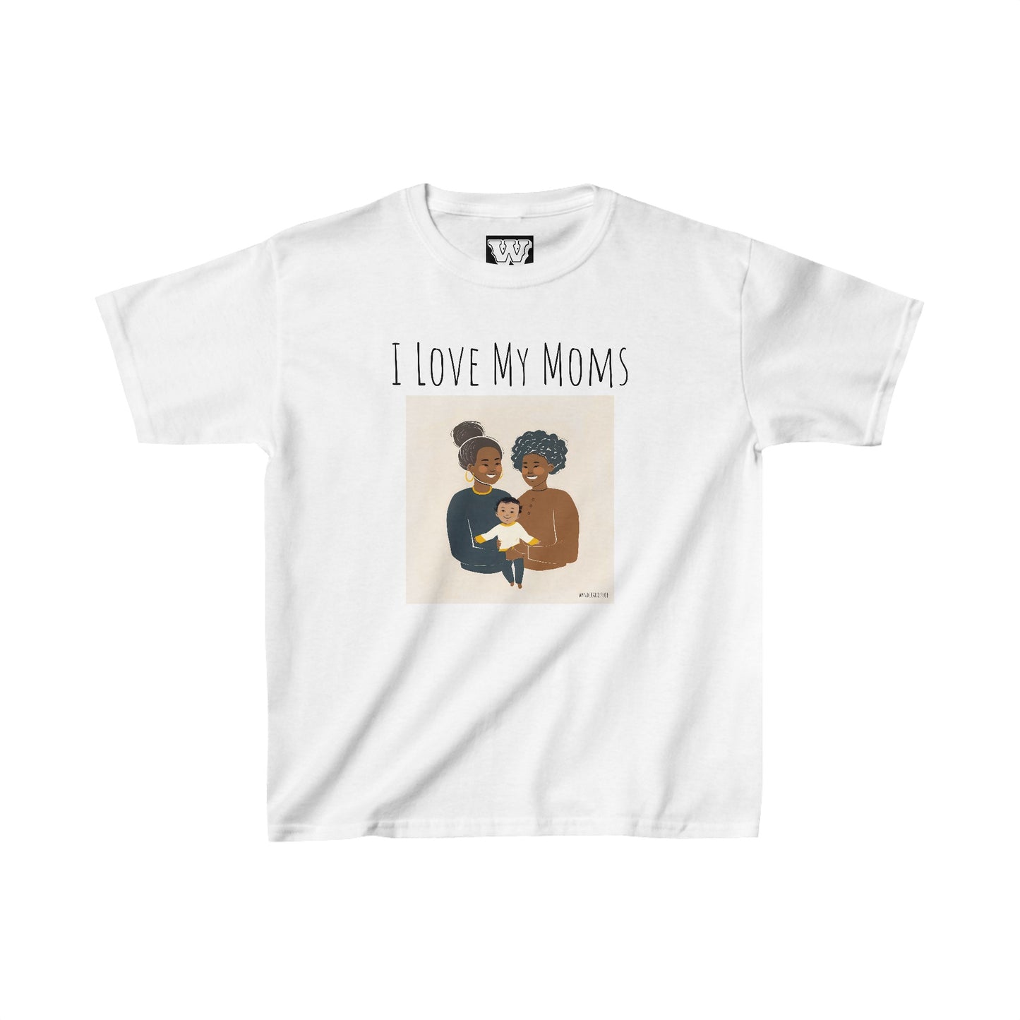 I Love My Moms - Kids Heavy Cotton⢠Tee (Variant A)