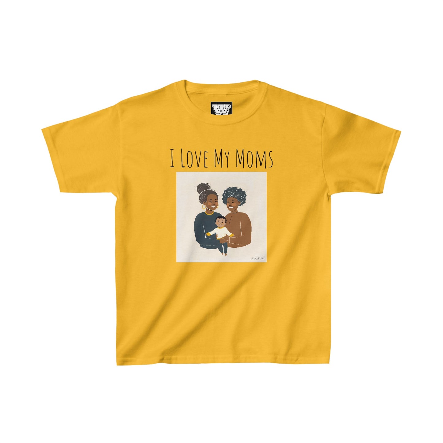 I Love My Moms - Kids Heavy Cotton⢠Tee (Variant A)