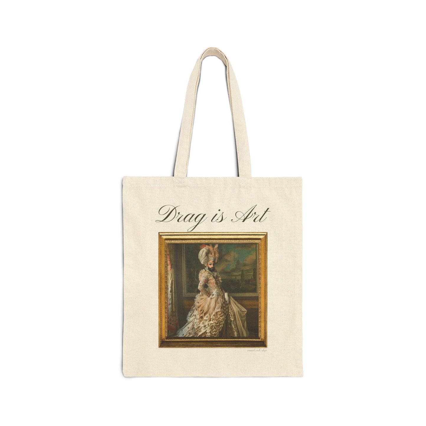 Drag is Art - Cotton Canvas Tote Bag - Madame de Pompadour