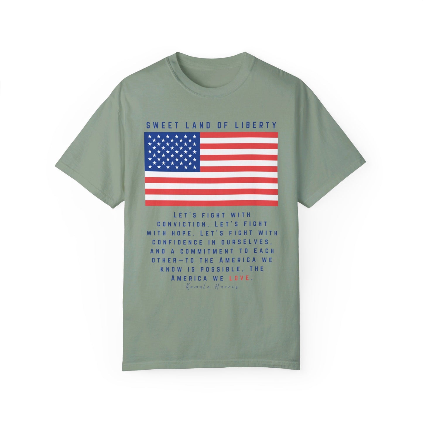 π Kamala Harris for President T-Shirt πLet's fight with conviction.
