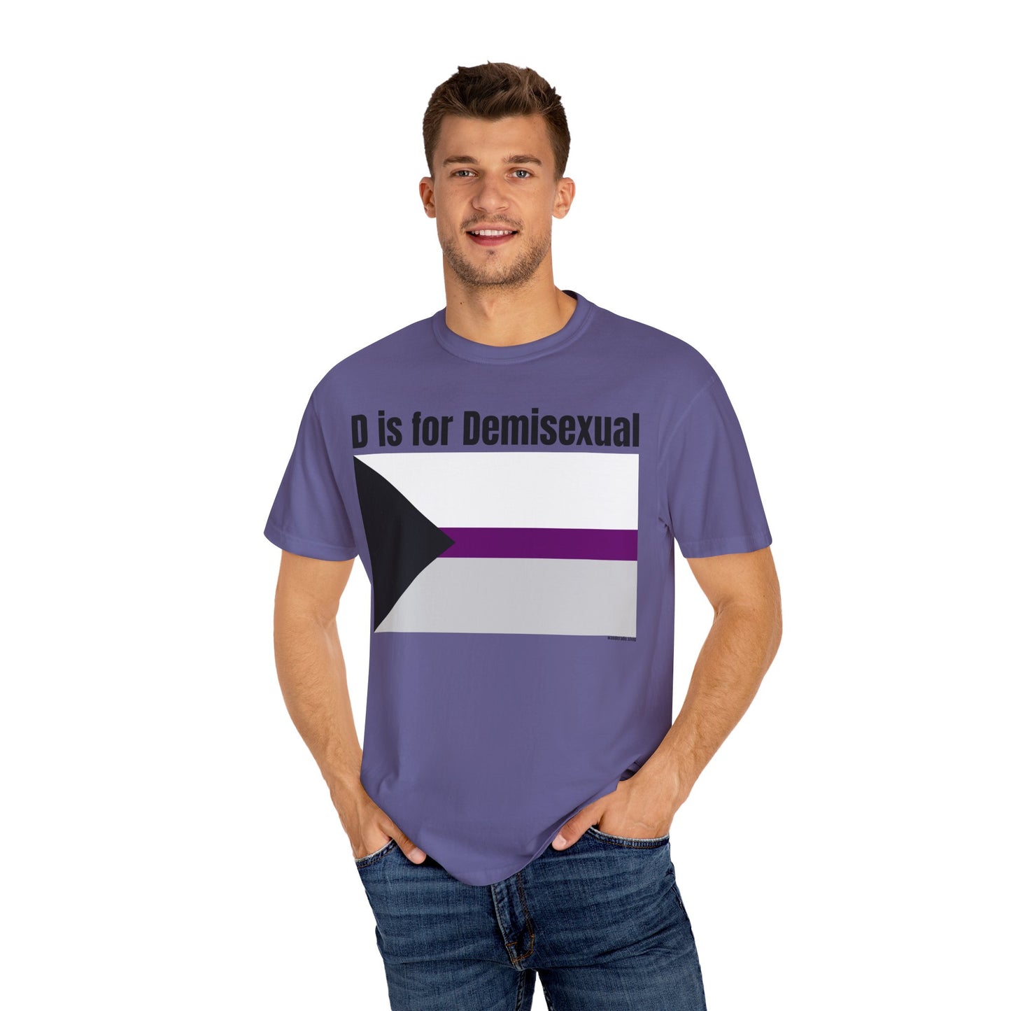 D is for Demisexual - Unisex Garment-Dyed T-shirt