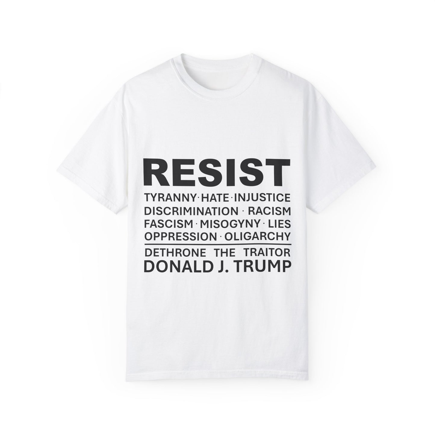 "RESIST" T-Shirt - Dethrone the traitor!