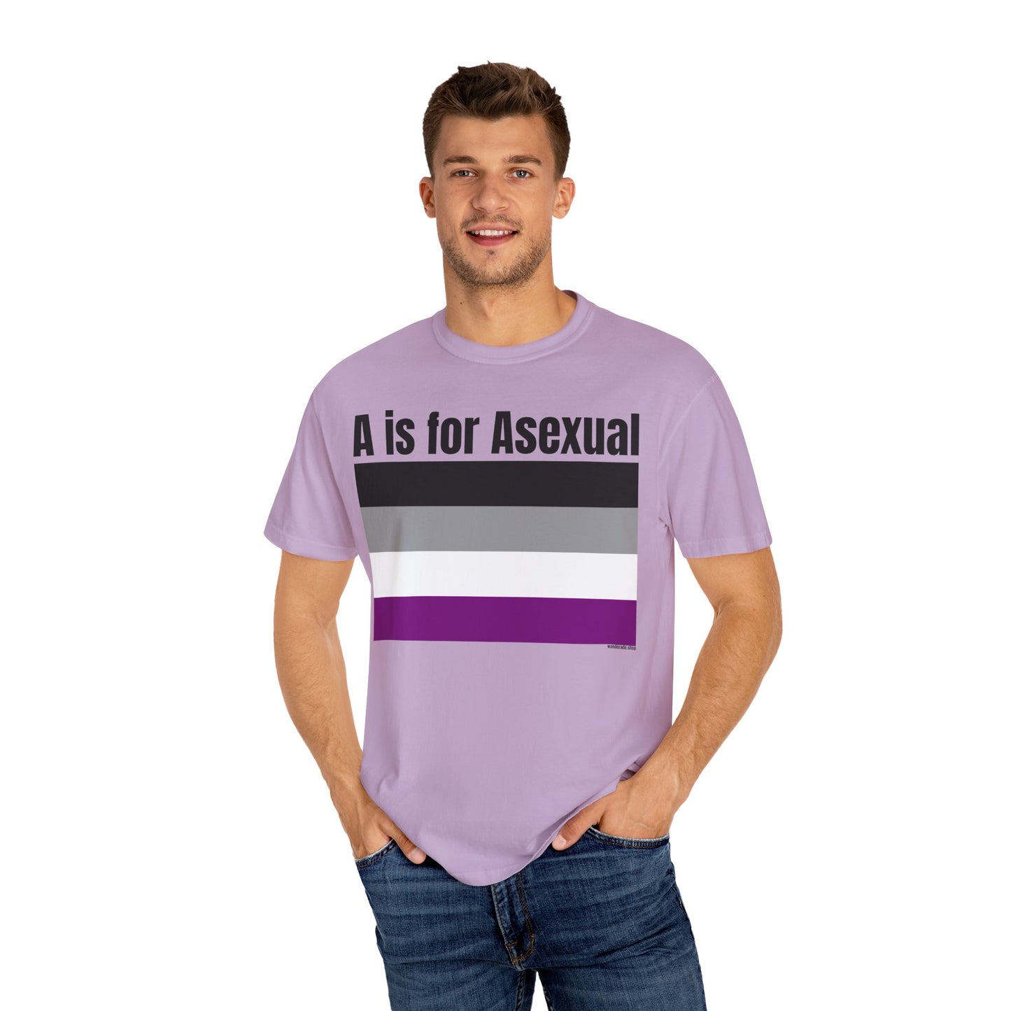 A is for Asexual - Unisex Garment-Dyed T-shirt