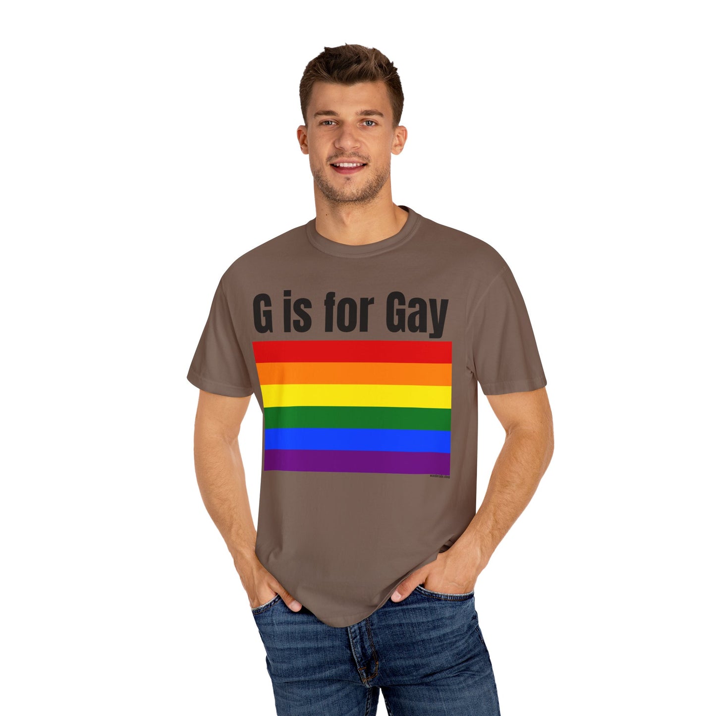 G is for Gay - Unisex Garment-Dyed T-shirt