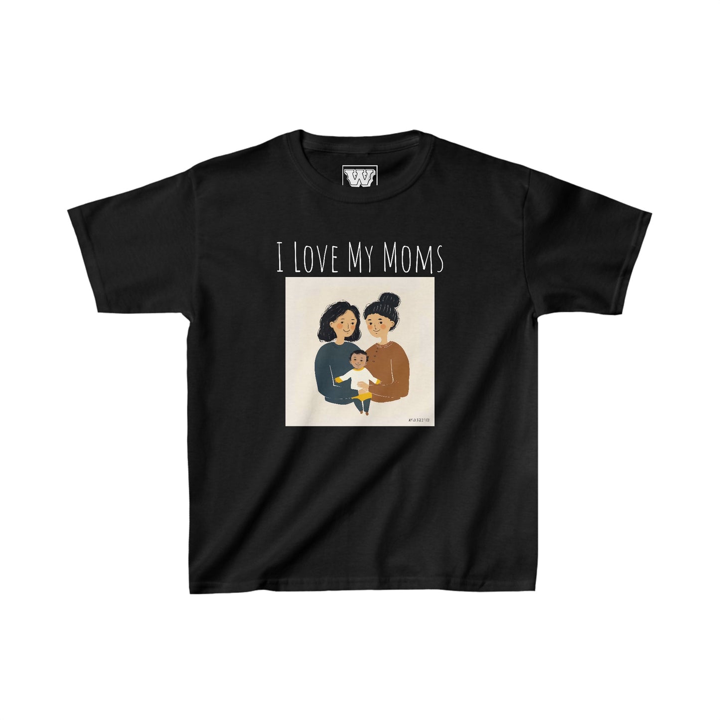 I Love My Moms - Kids Heavy Cotton⢠Tee (Variant B)