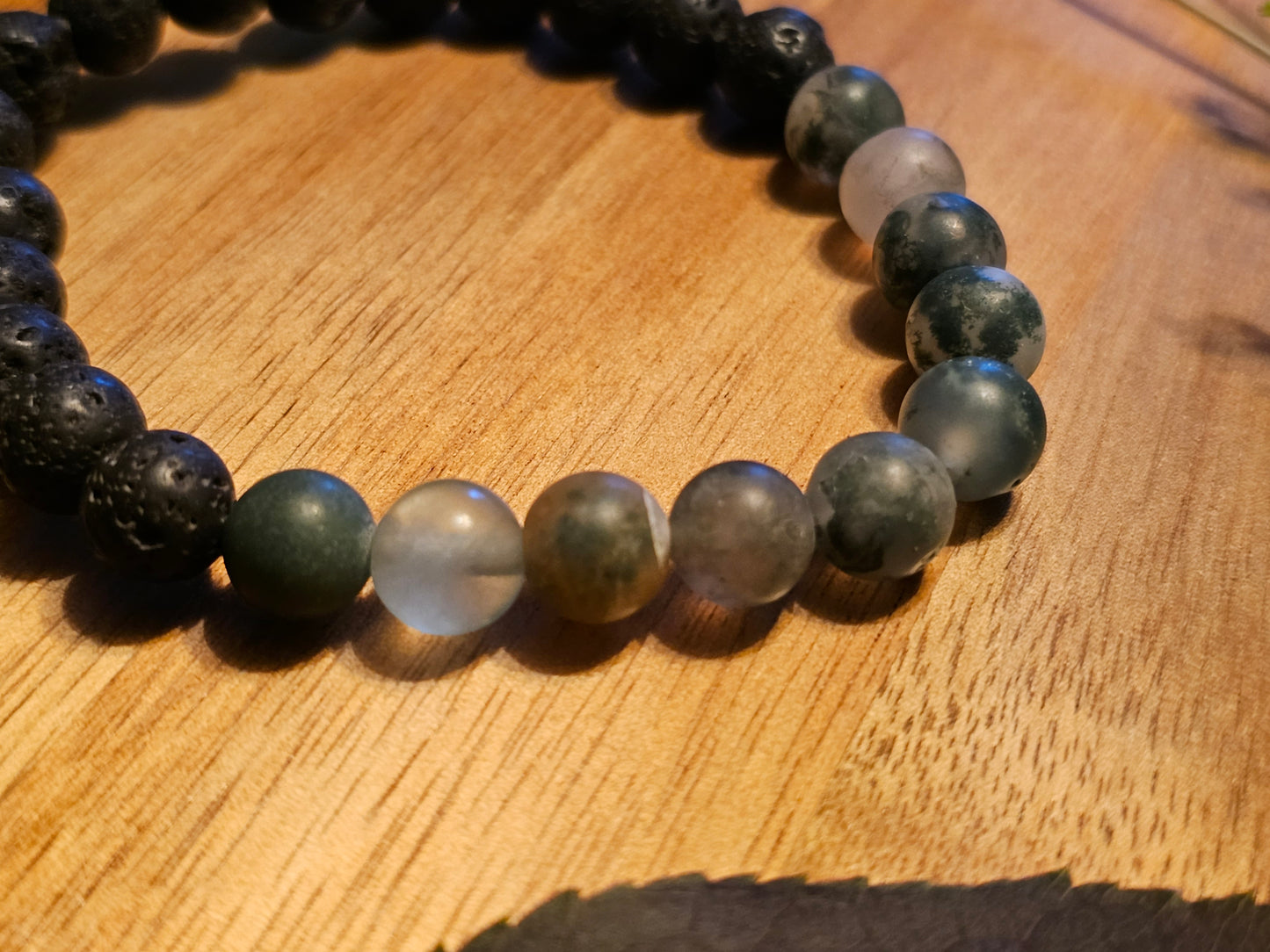 Turmoil Tamer | Howlite + Lava Stone