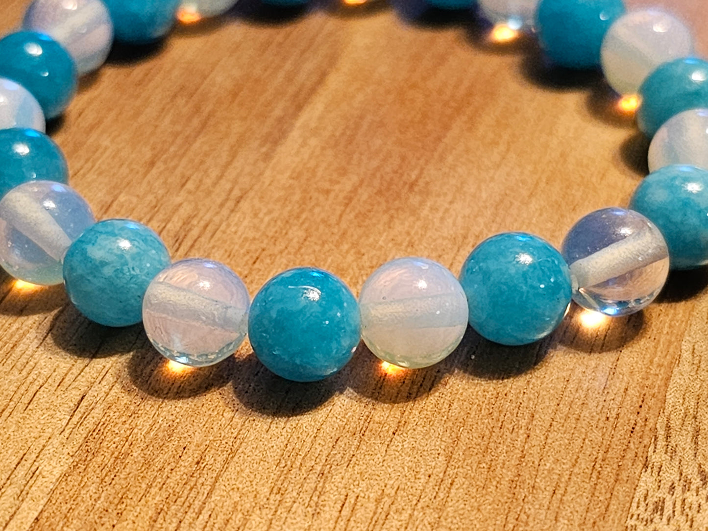 Balance in Blue | Blue Topaz + Moonstone Bracelet