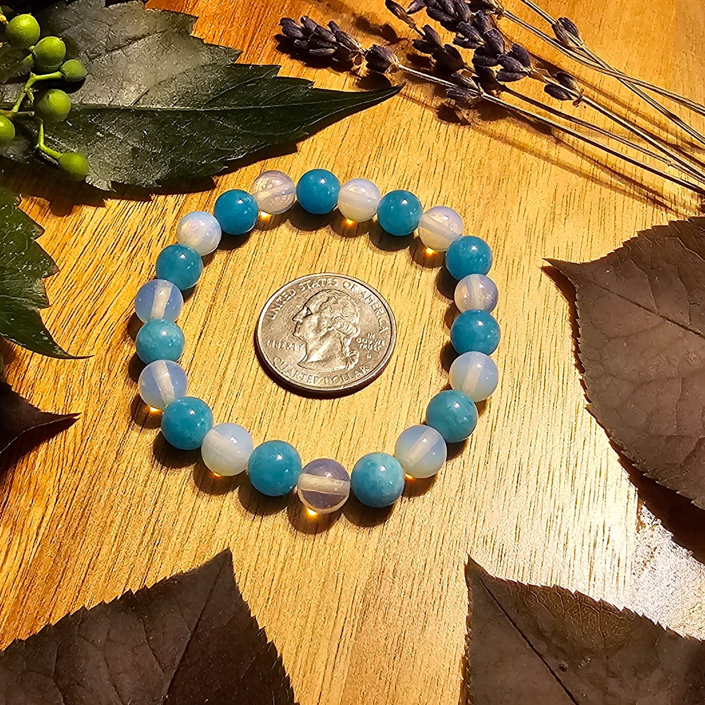 Balance in Blue | Blue Topaz + Moonstone Bracelet