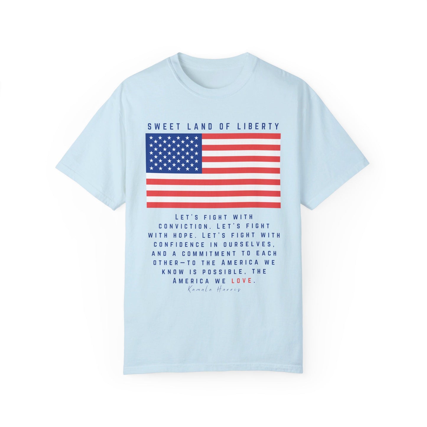 π Kamala Harris for President T-Shirt πLet's fight with conviction.