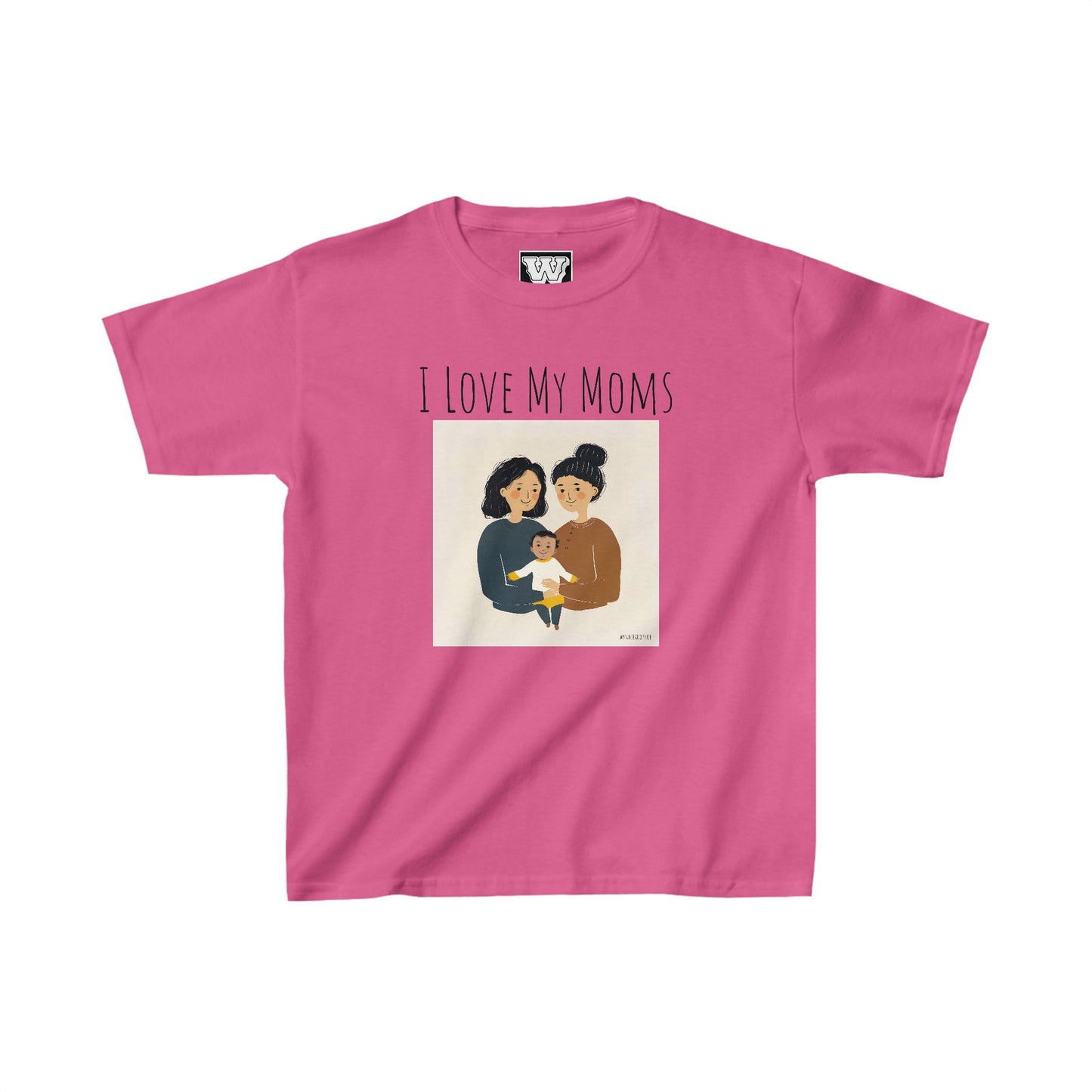 I Love My Moms - Kids Heavy Cotton⢠Tee (Variant B)