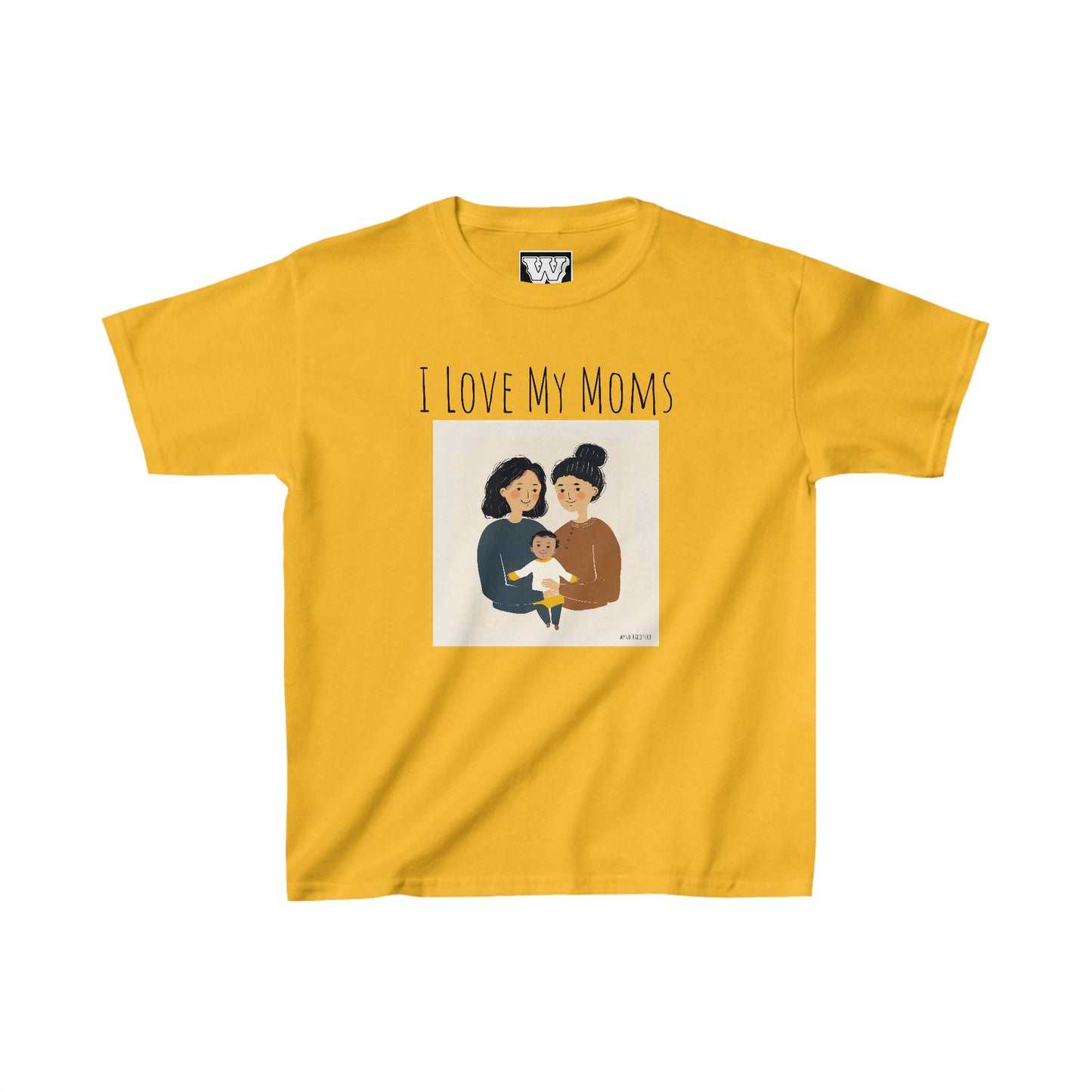 I Love My Moms - Kids Heavy Cotton⢠Tee (Variant B)