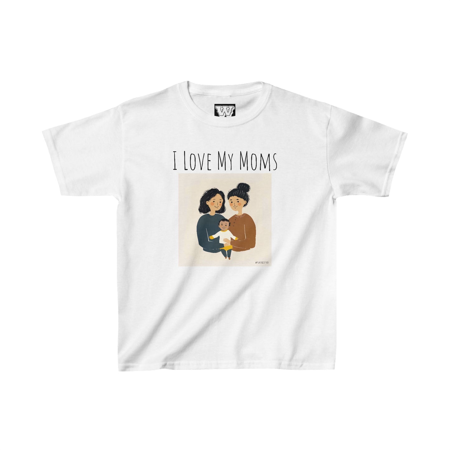 I Love My Moms - Kids Heavy Cotton⢠Tee (Variant B)