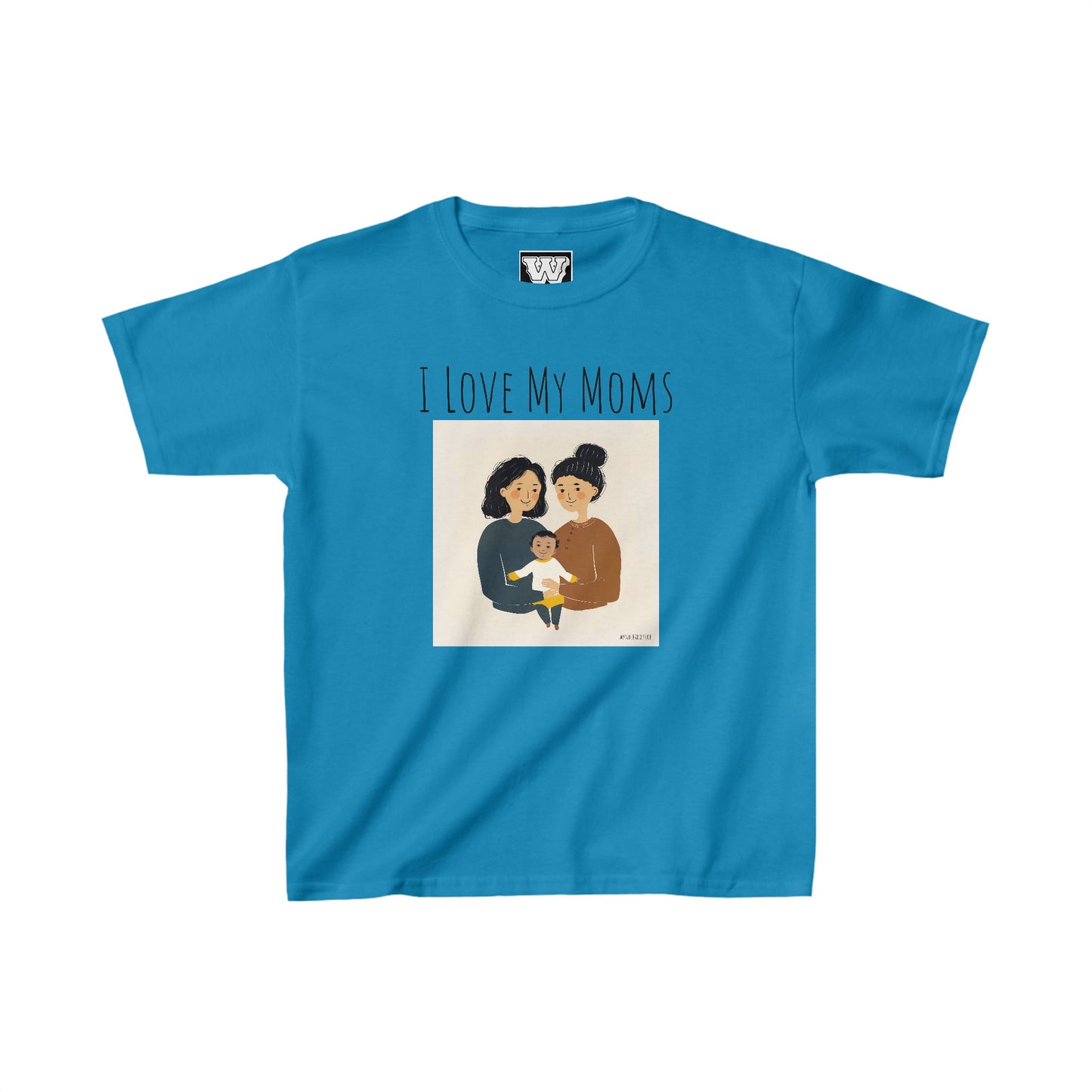 I Love My Moms - Kids Heavy Cotton⢠Tee (Variant B)