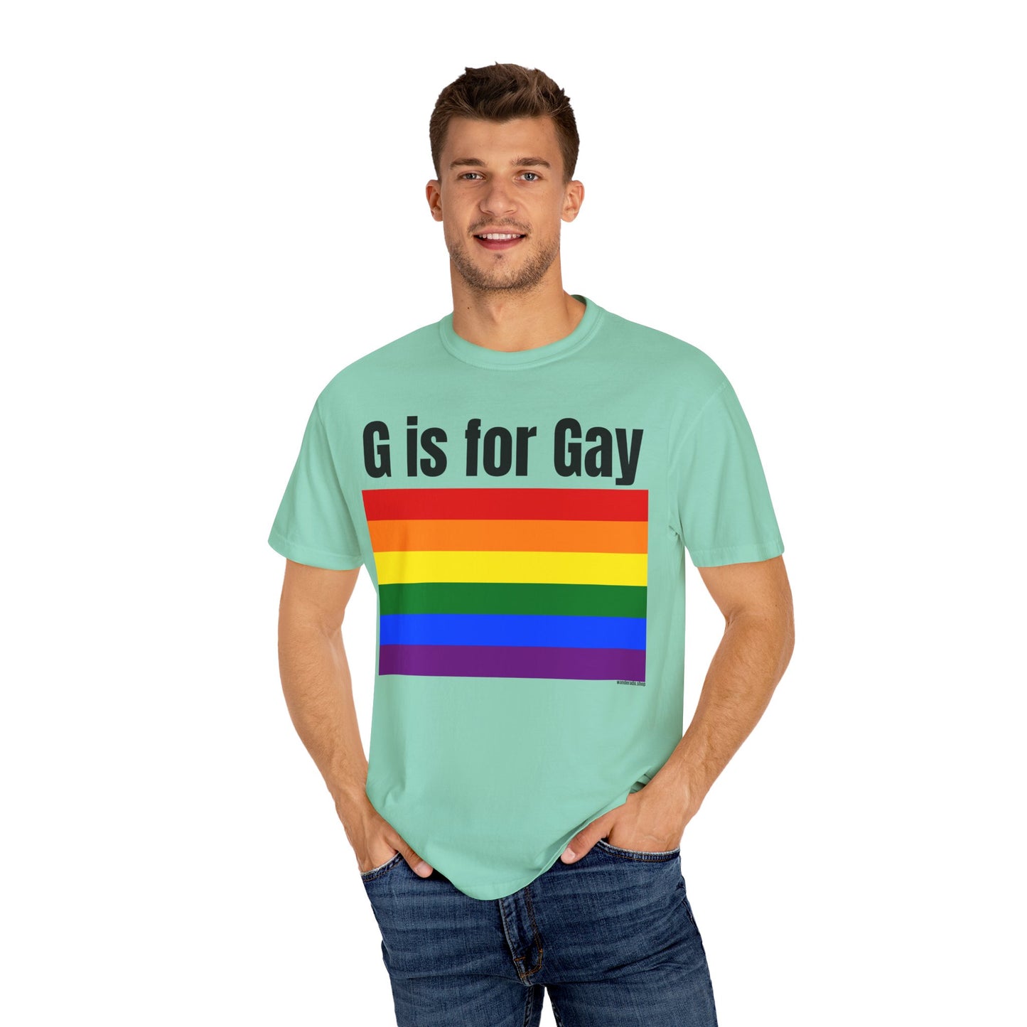 G is for Gay - Unisex Garment-Dyed T-shirt