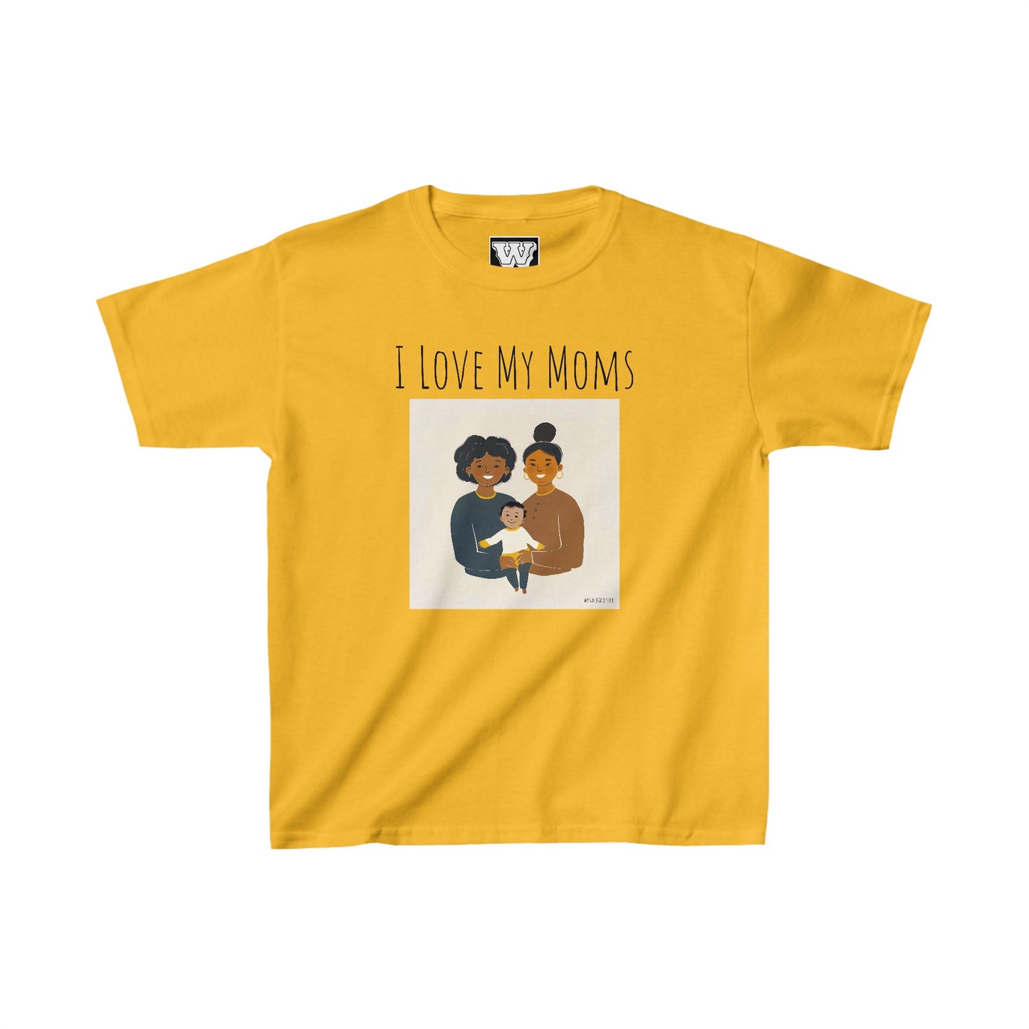 I Love My Moms - Kids Heavy Cotton⢠Tee (Variant E)