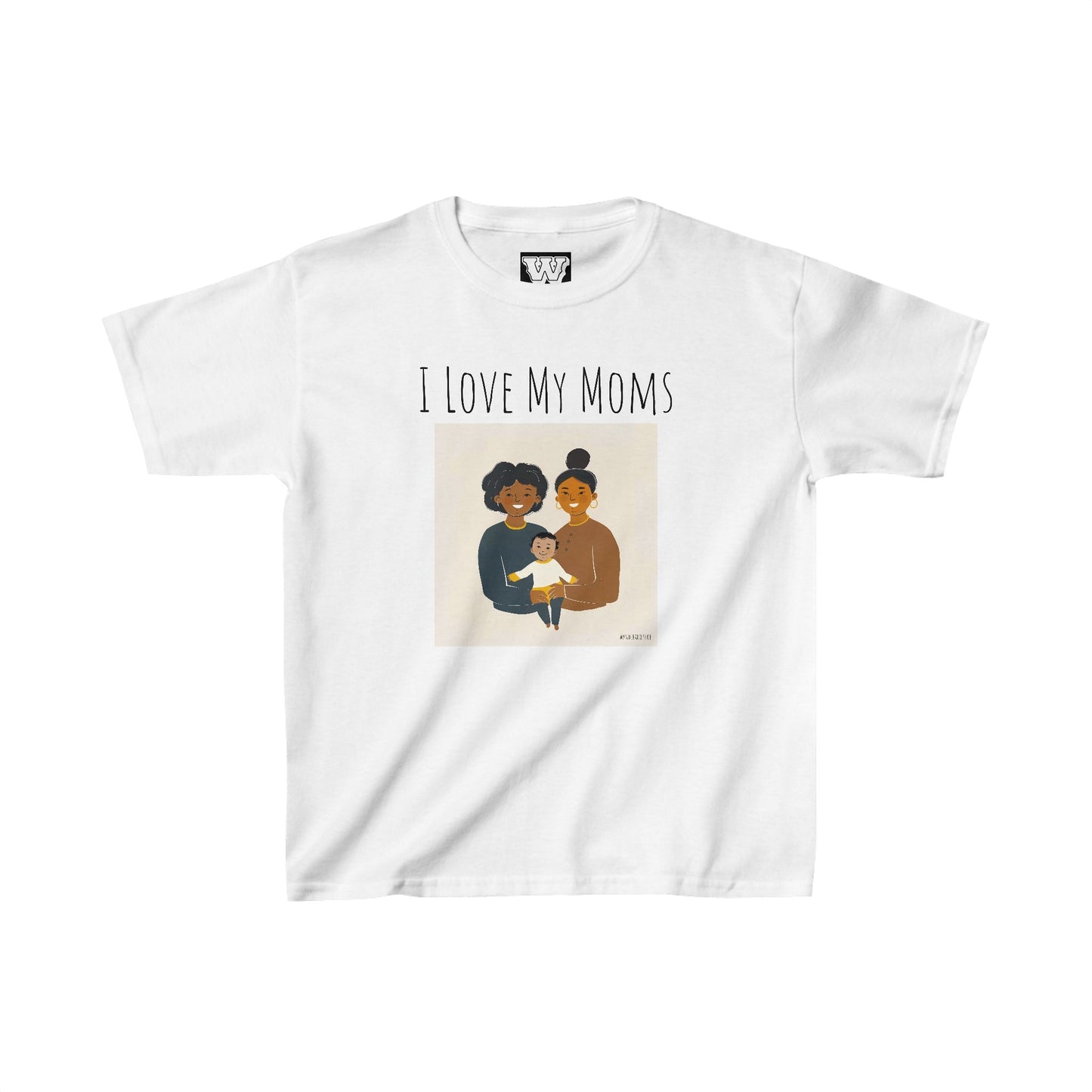 I Love My Moms - Kids Heavy Cotton⢠Tee (Variant E)