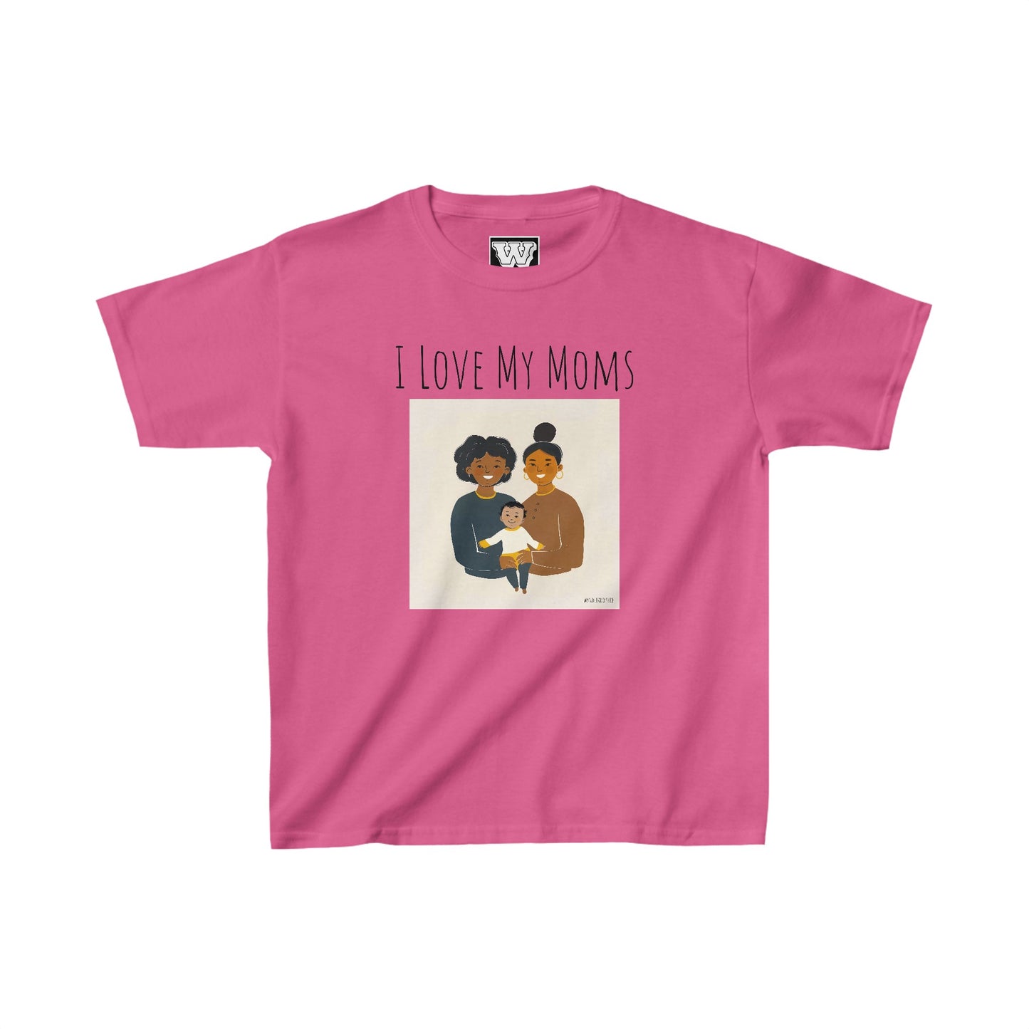 I Love My Moms - Kids Heavy Cotton⢠Tee (Variant E)