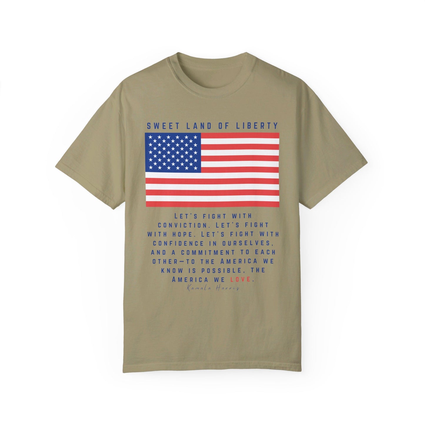 π Kamala Harris for President T-Shirt πLet's fight with conviction.
