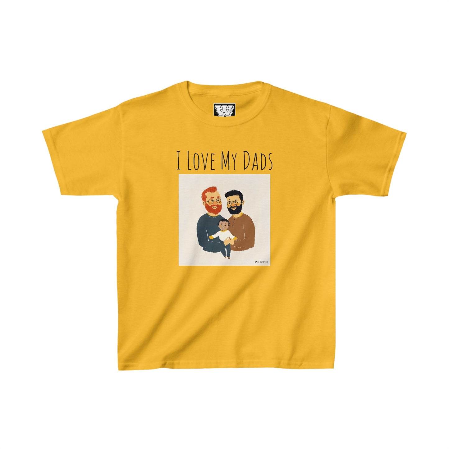 I Love My Dads - Kids Heavy Cotton⢠Tee (Variant E)
