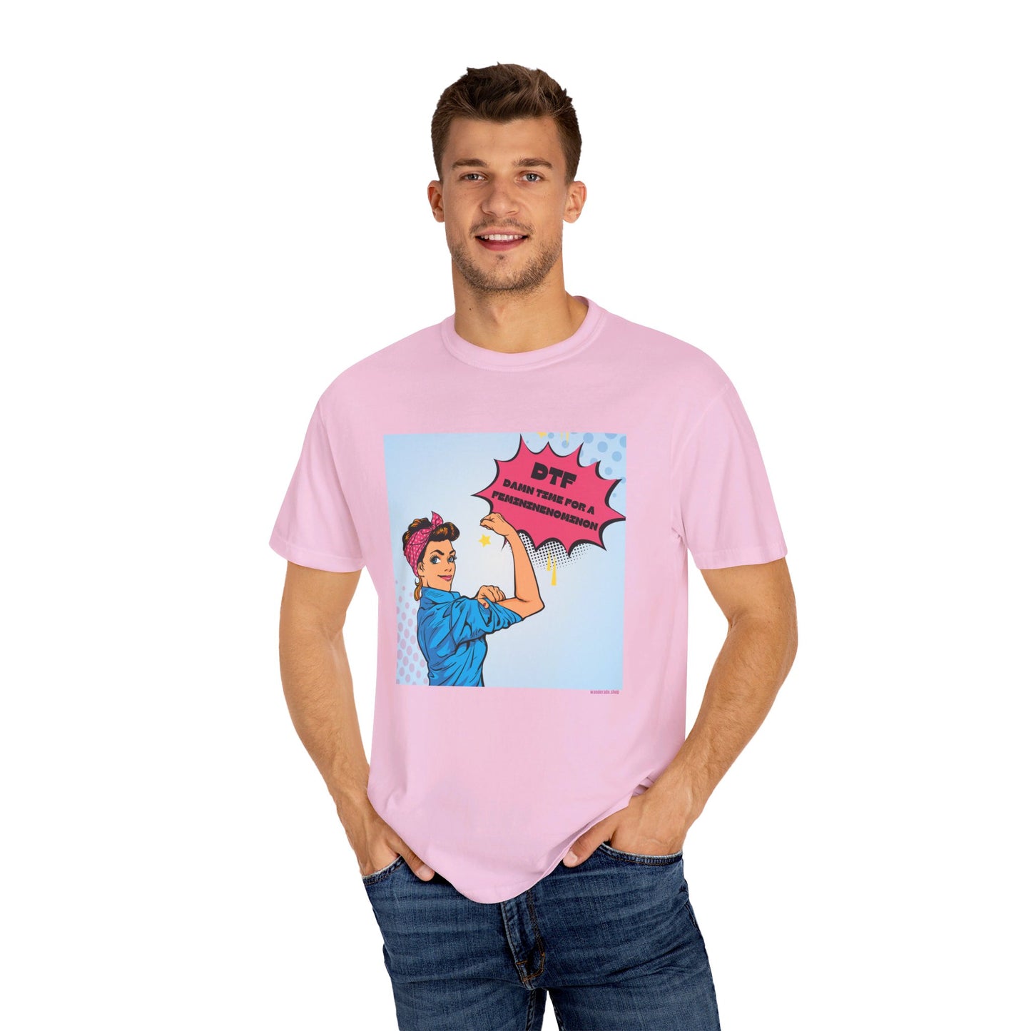 π DTF T-Shirt π Damn Time for a Feminineomenon
