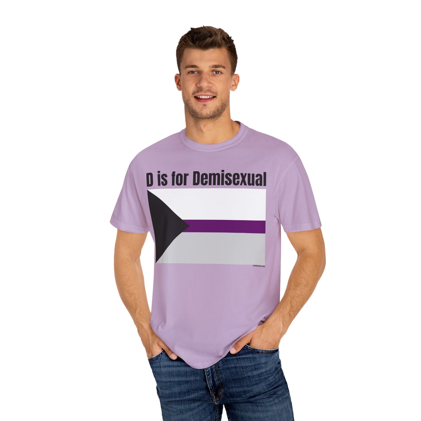 D is for Demisexual - Unisex Garment-Dyed T-shirt