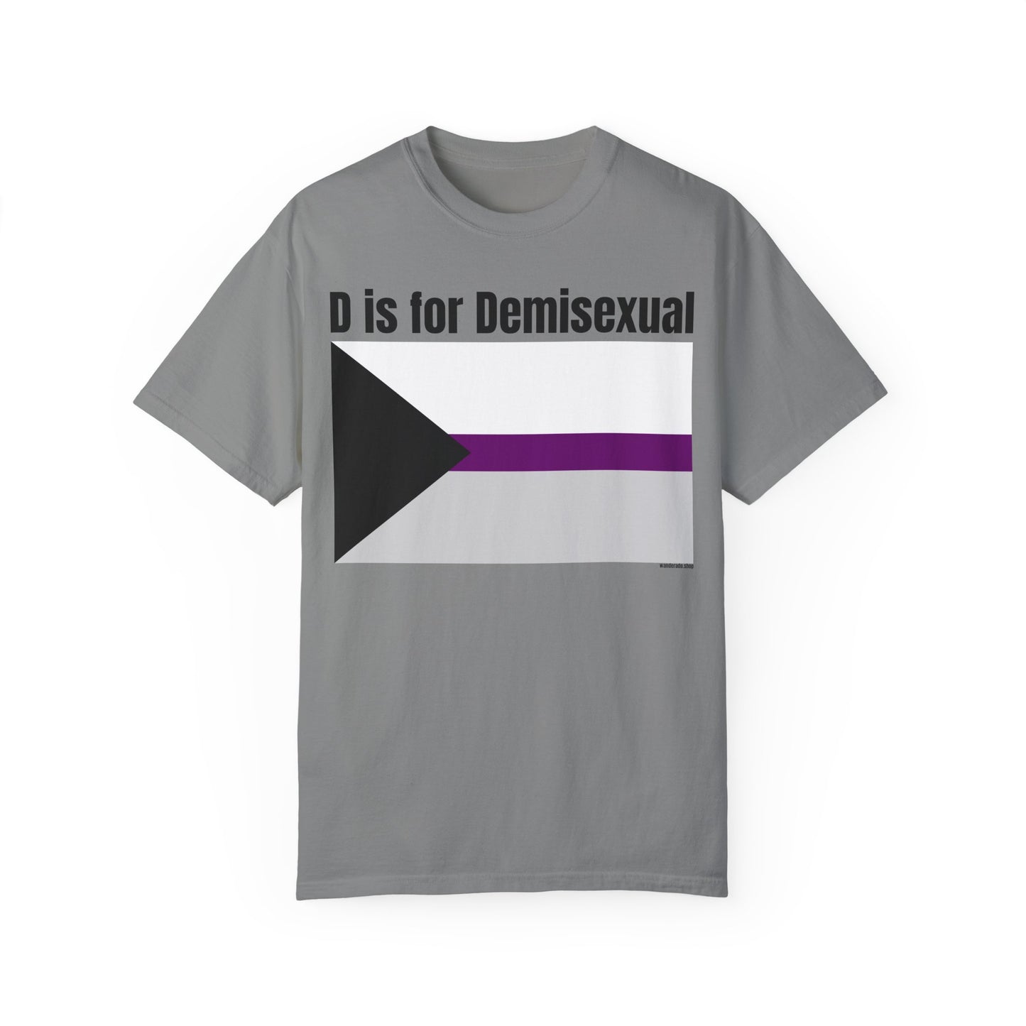 D is for Demisexual - Unisex Garment-Dyed T-shirt