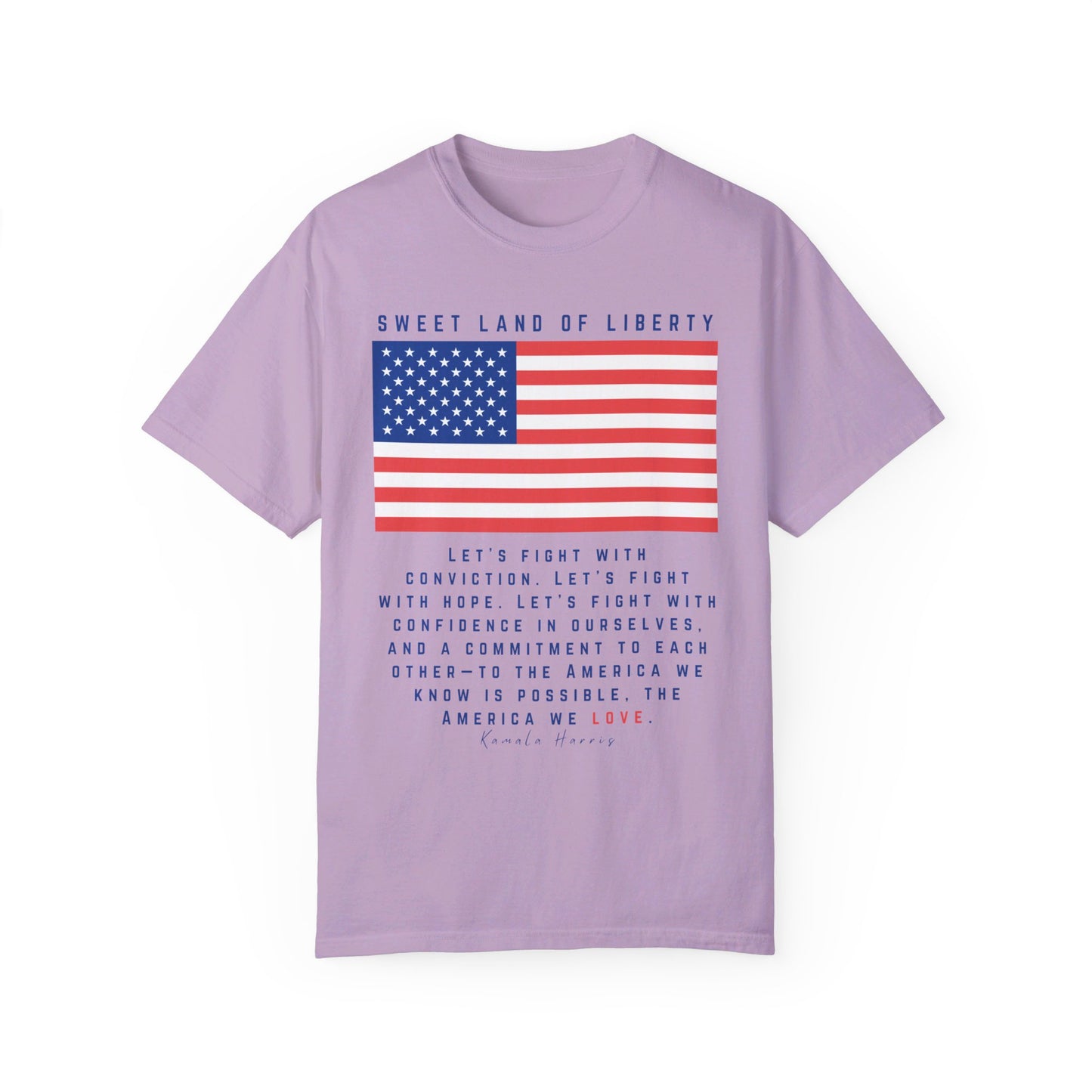 π Kamala Harris for President T-Shirt πLet's fight with conviction.