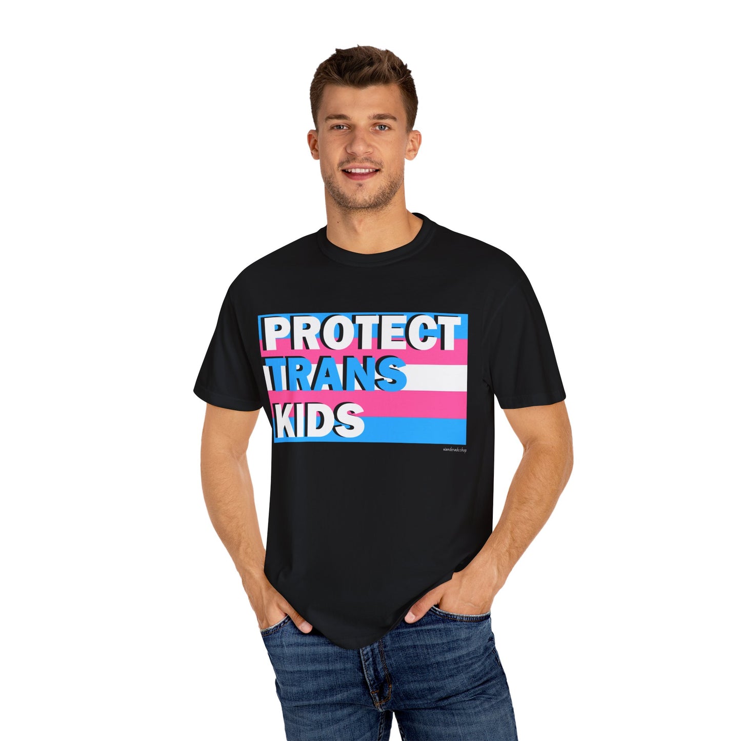 Protect Trans Kids - Unisex Garment-Dyed T-shirt