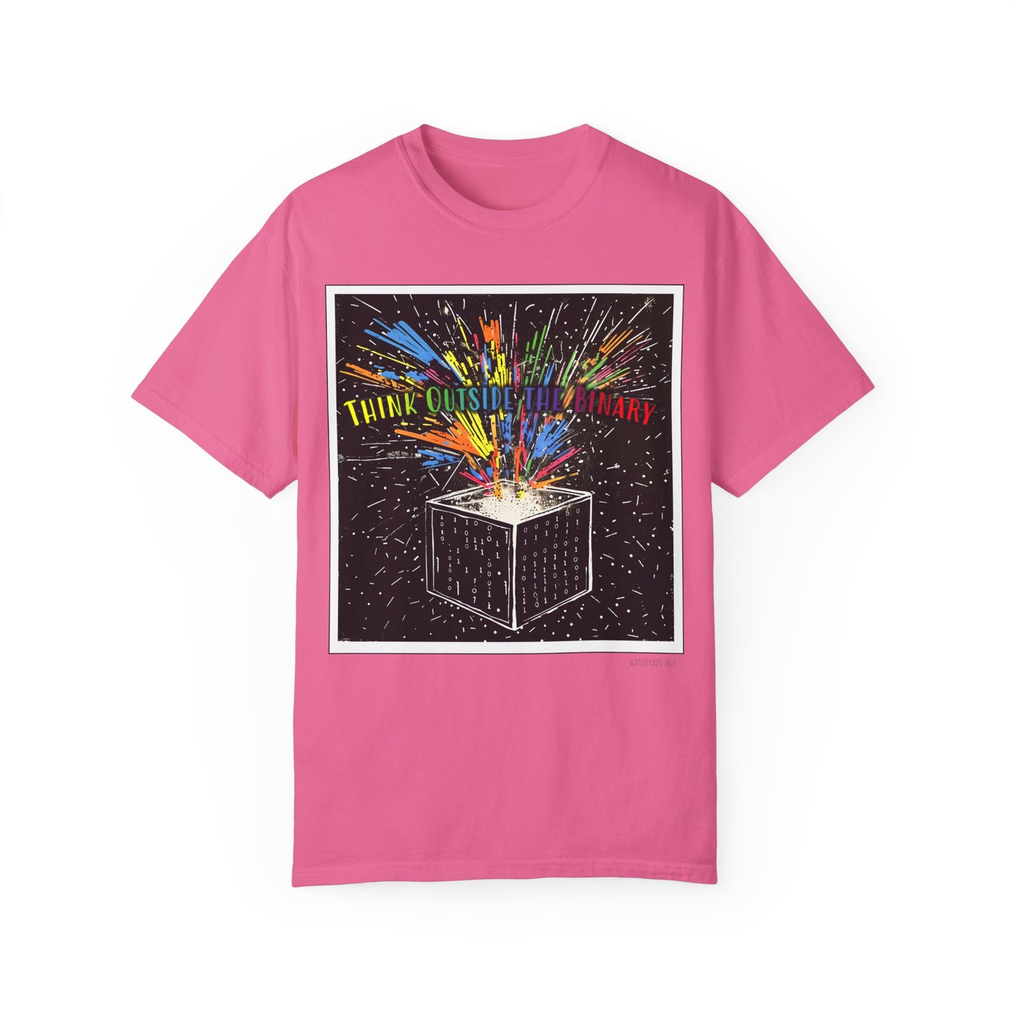 Think Outside the Binary - Unisex Garment-Dyed T-shirt