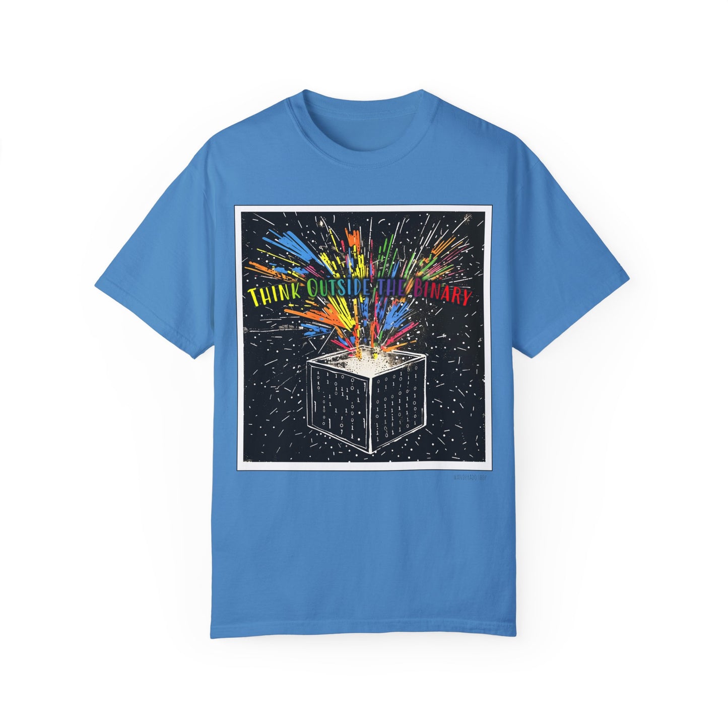 Think Outside the Binary - Unisex Garment-Dyed T-shirt
