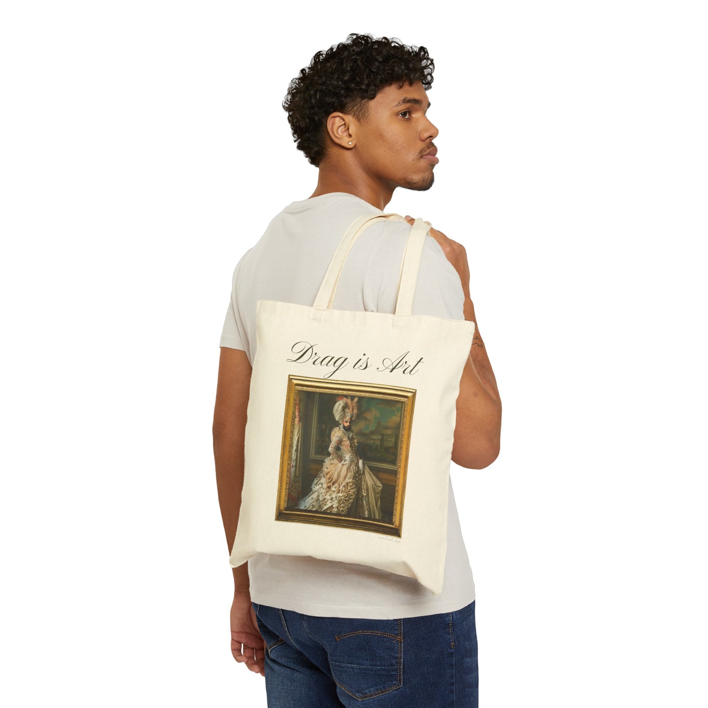Drag is Art - Cotton Canvas Tote Bag - Madame de Pompadour