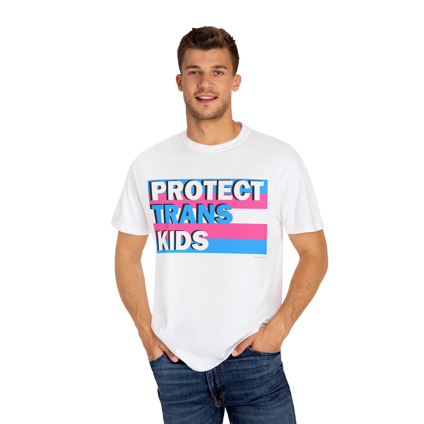 Protect Trans Kids - Unisex Garment-Dyed T-shirt