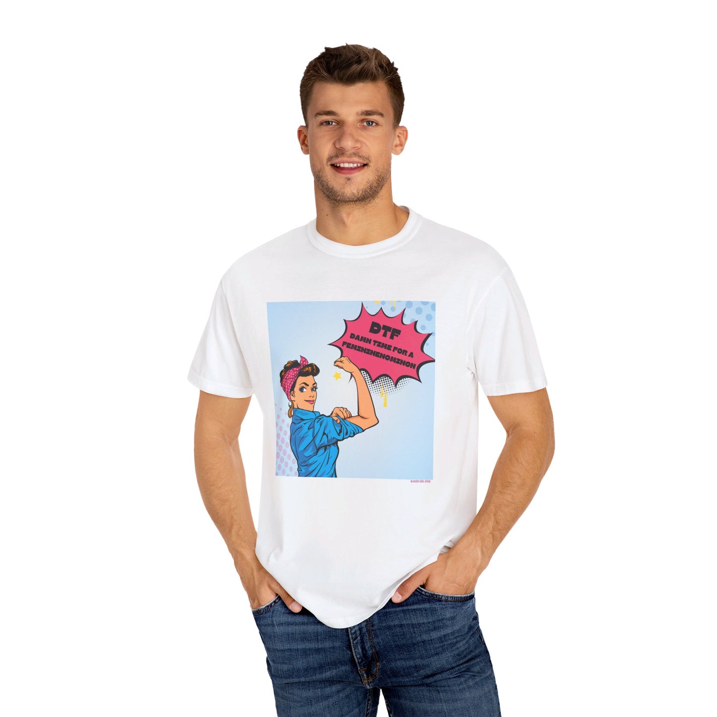π DTF T-Shirt π Damn Time for a Feminineomenon