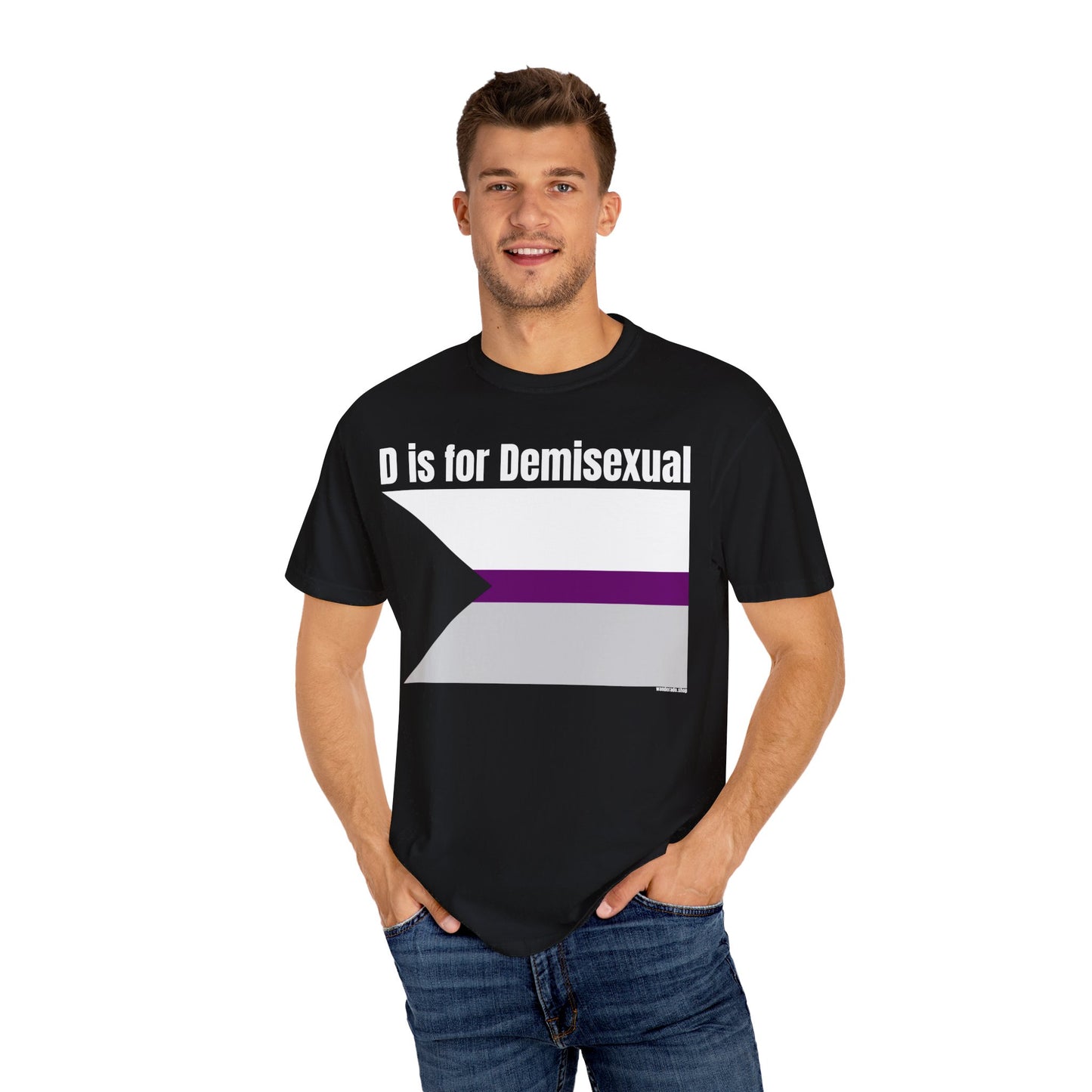 D is for Demisexual - Unisex Garment-Dyed T-shirt