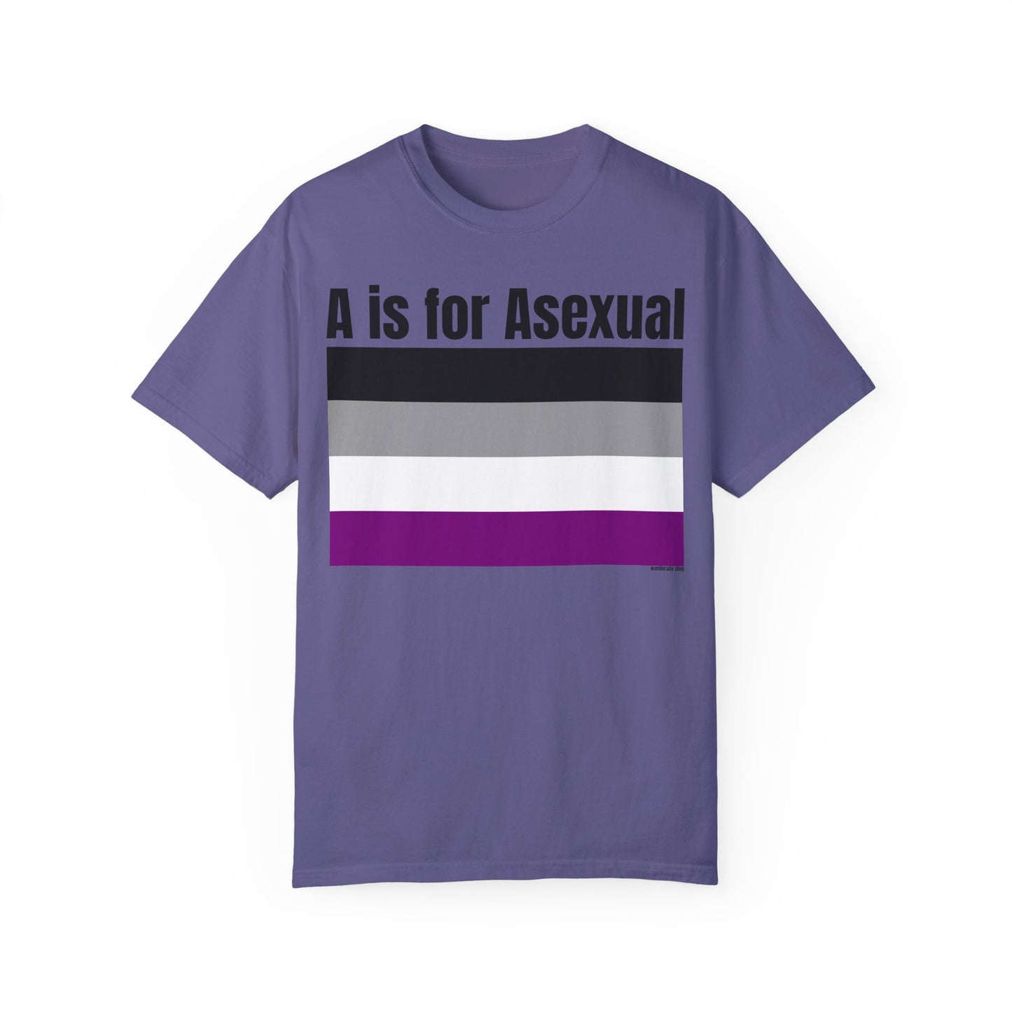 A is for Asexual - Unisex Garment-Dyed T-shirt