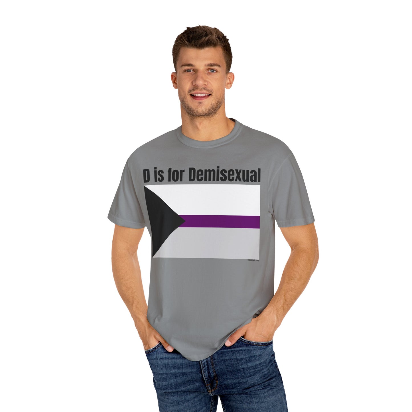 D is for Demisexual - Unisex Garment-Dyed T-shirt