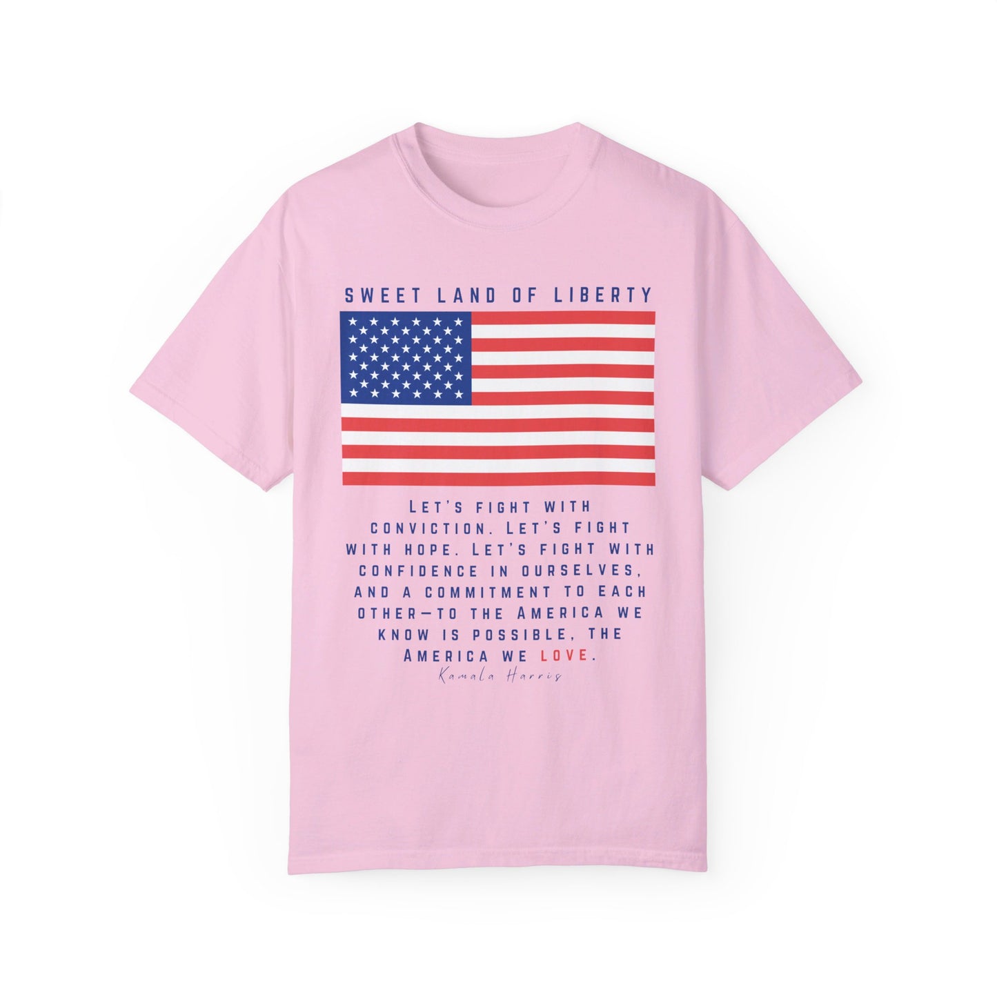 π Kamala Harris for President T-Shirt πLet's fight with conviction.