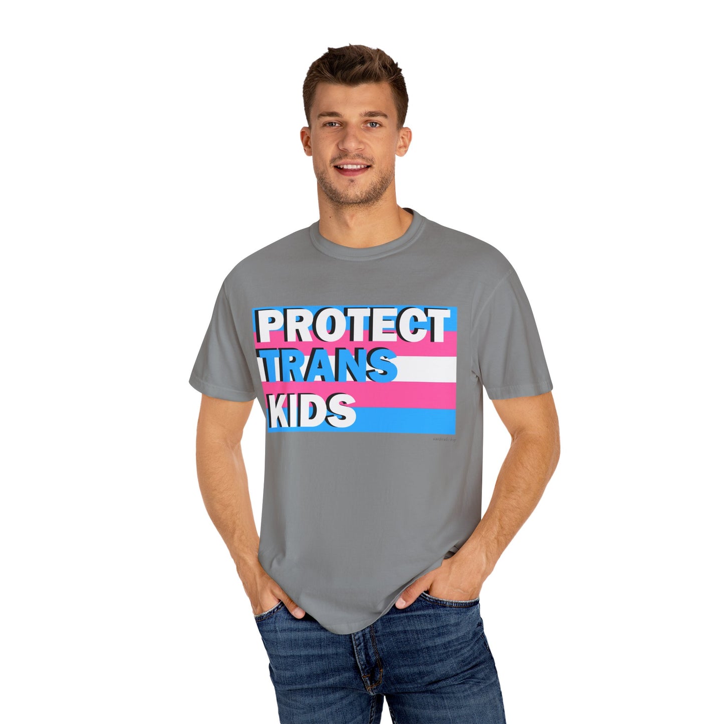 Protect Trans Kids - Unisex Garment-Dyed T-shirt