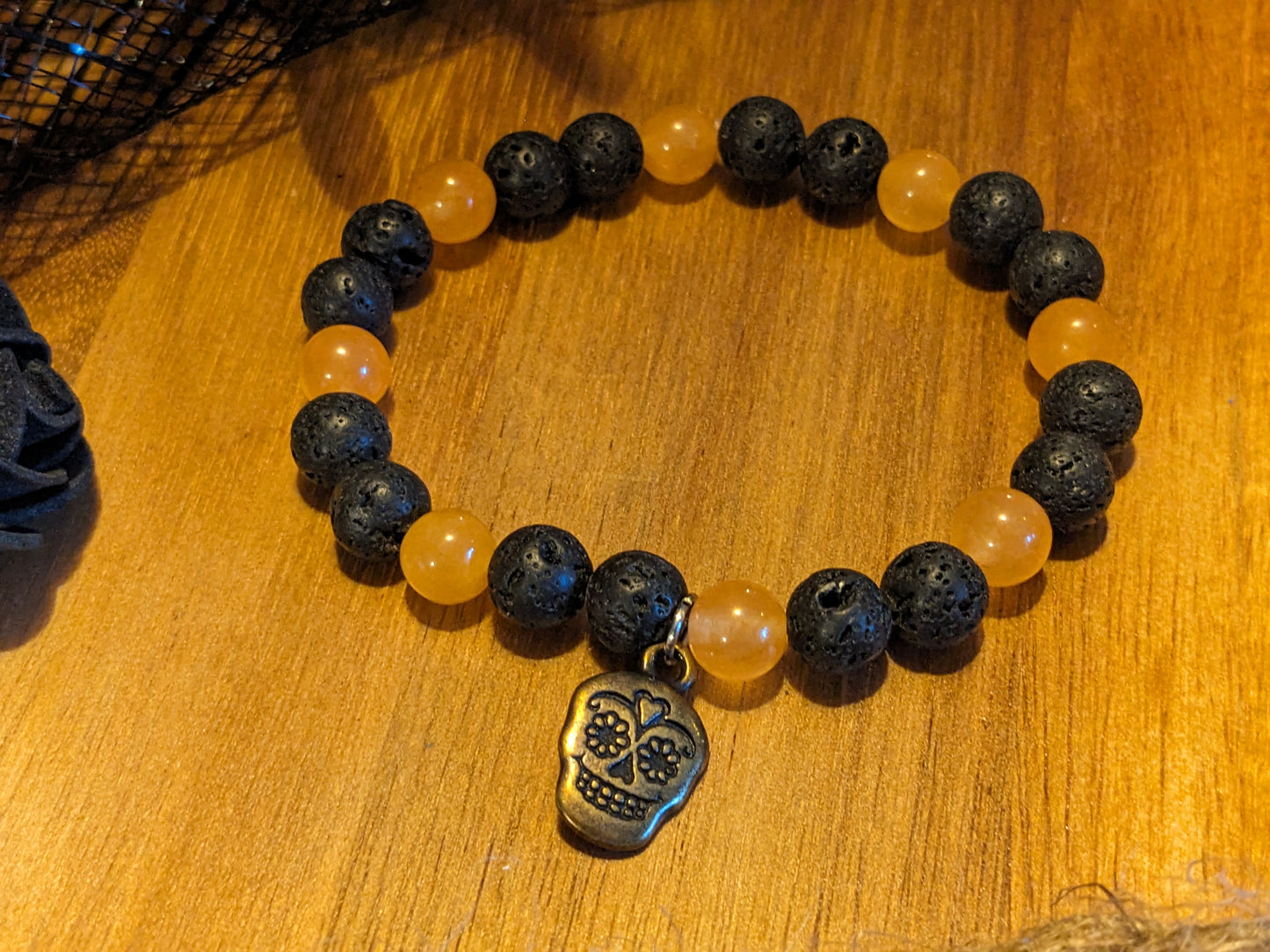 Dynamic Stability | Carnelian + Lava Stone Bracelet