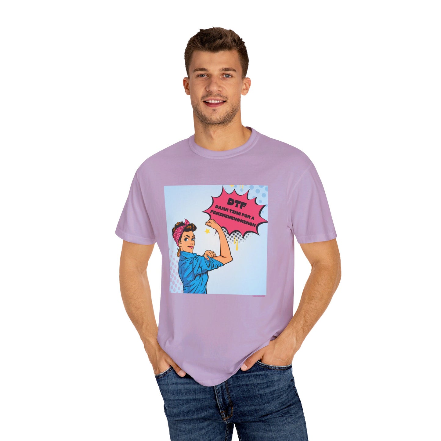 🌟 DTF T-Shirt 🌟 Damn Time for a Feminineomenon