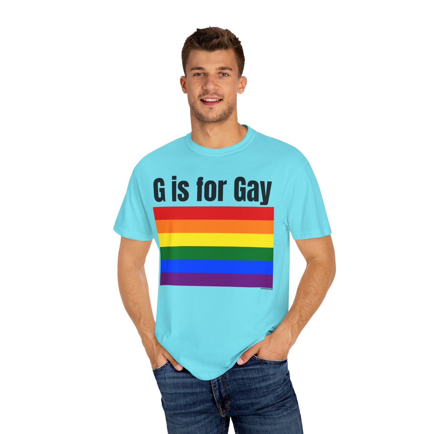 G is for Gay - Unisex Garment-Dyed T-shirt