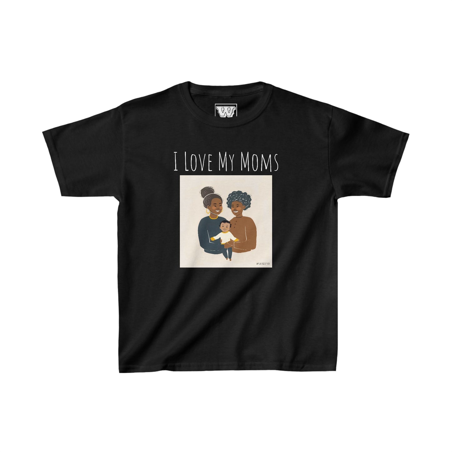 I Love My Moms - Kids Heavy Cotton™ Tee (Variant A)