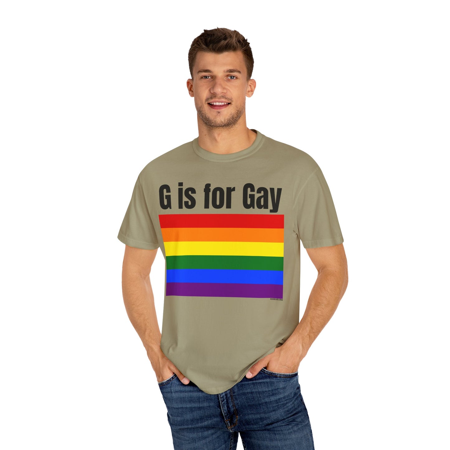 G is for Gay - Unisex Garment-Dyed T-shirt