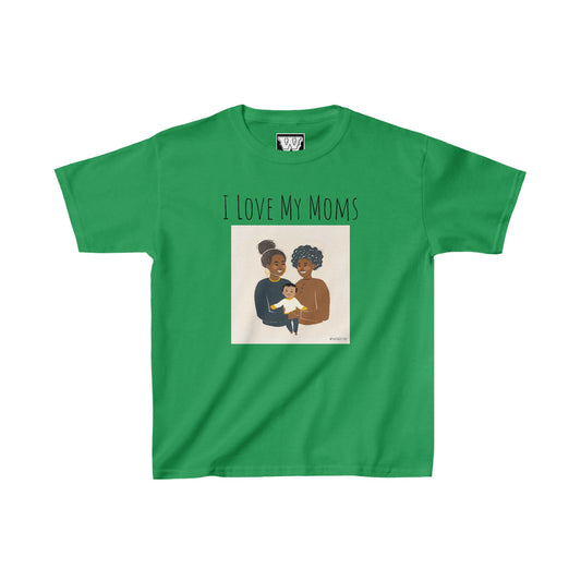 I Love My Moms - Kids Heavy Cotton™ Tee (Variant A)