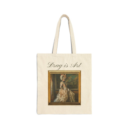 Drag is Art - Cotton Canvas Tote Bag - Madame de Pompadour