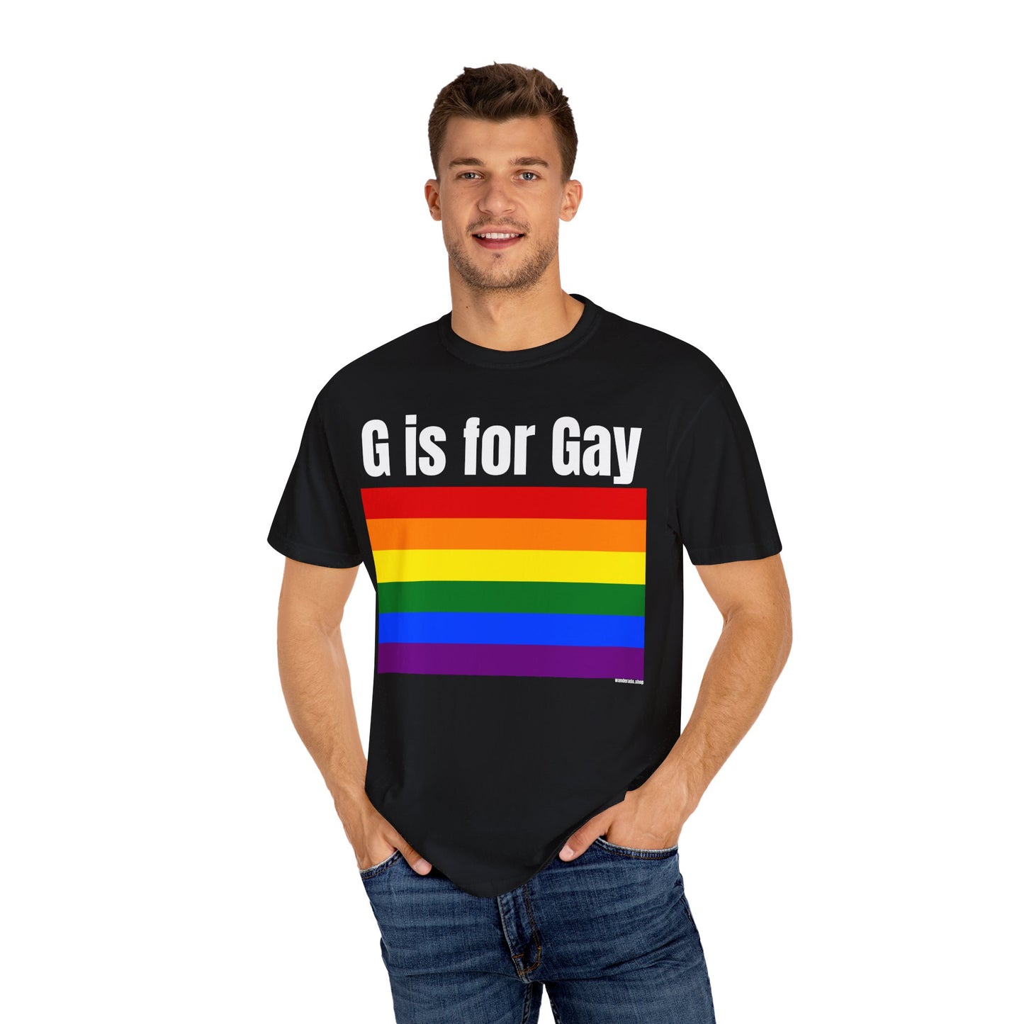 G is for Gay - Unisex Garment-Dyed T-shirt