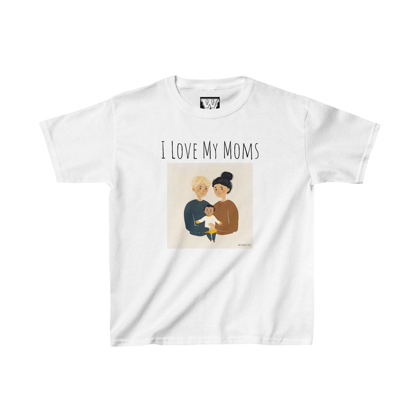 I Love My Moms - Kids Heavy Cotton™ Tee (Variant C)