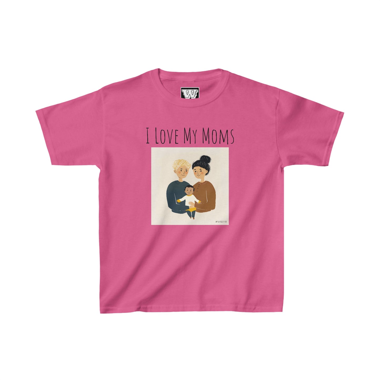I Love My Moms - Kids Heavy Cotton™ Tee (Variant C)