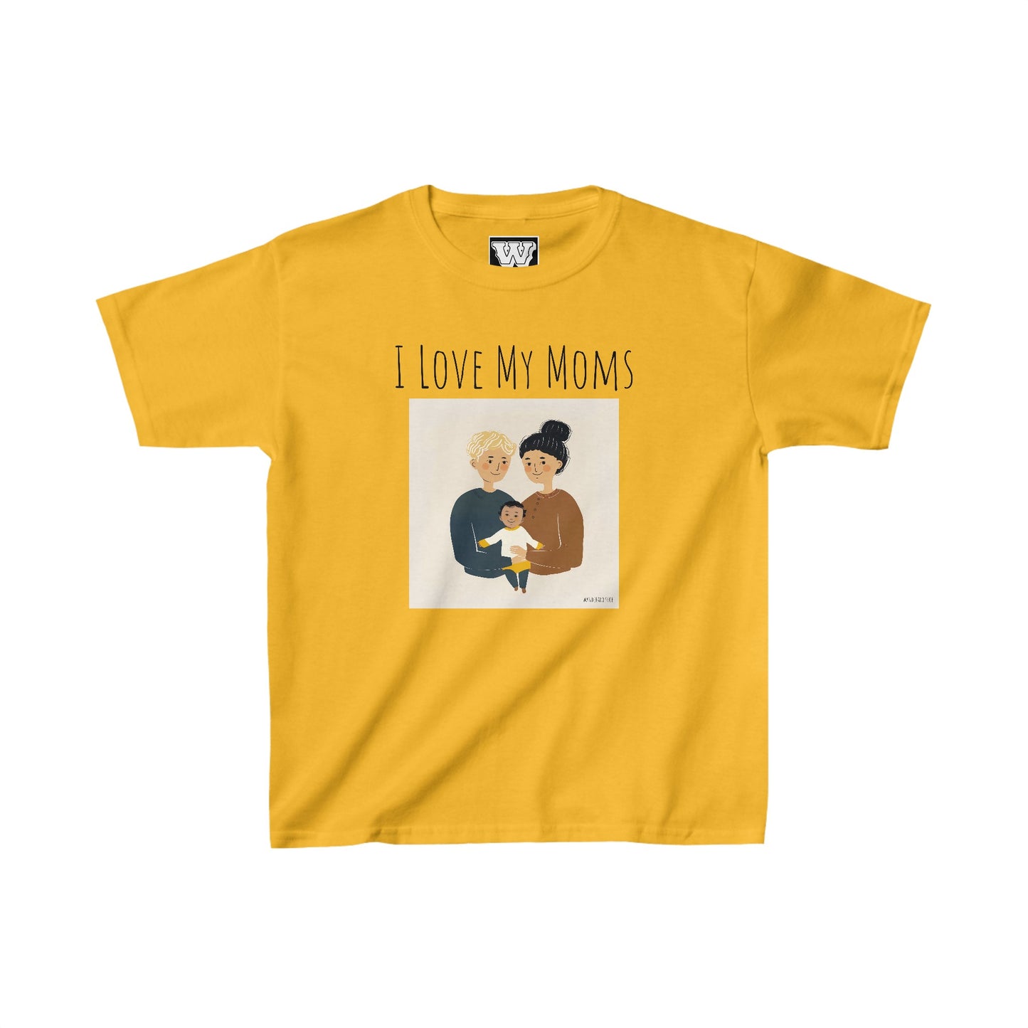 I Love My Moms - Kids Heavy Cotton™ Tee (Variant C)